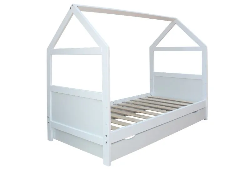 Bērnu gultiņa - mājiņa ar atvilktni